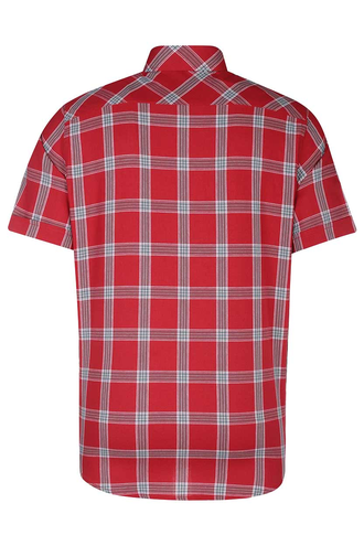 پیراهن آستین کوتاه چهارخانه مردانه - 