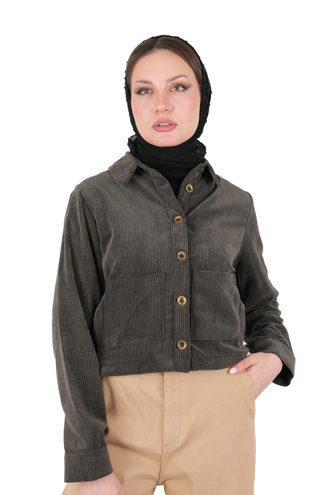 کت کوتاه مخمل زنانه - 