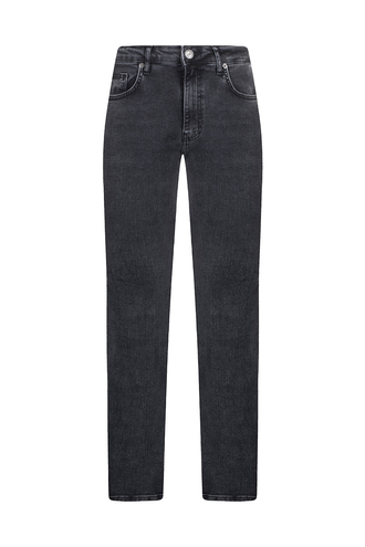 شلوار جین ذغالی مردانه مدل راسته - 