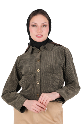 کت کوتاه مخمل زنانه - 