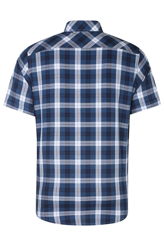 پیراهن آستین کوتاه چهارخانه مردانه - 