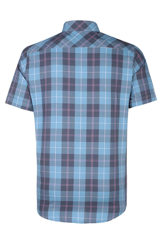 پیراهن آستین کوتاه چهارخانه مردانه - 