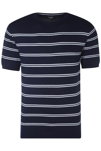 تیشرت بافت یقه گرد مردانه - 