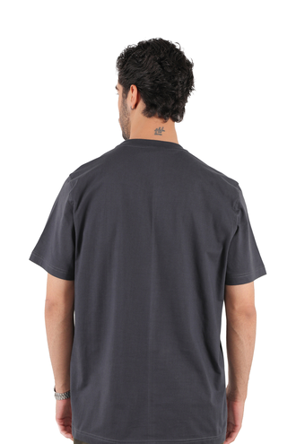 تیشرت آستین کوتاه یقه گرد چاپدار - 