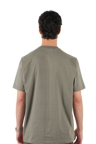 تیشرت آستین کوتاه یقه گرد چاپدار - 