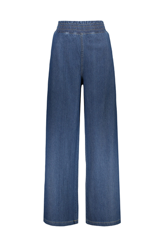 شلوار جین کمرکشدار زنانه مدل بگ - 