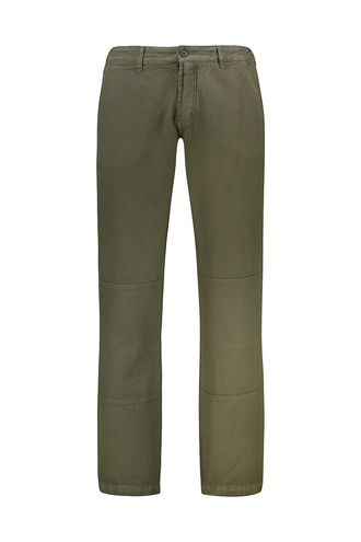 شلوار کتان مردانه کمرکشدار نیم بگ - 