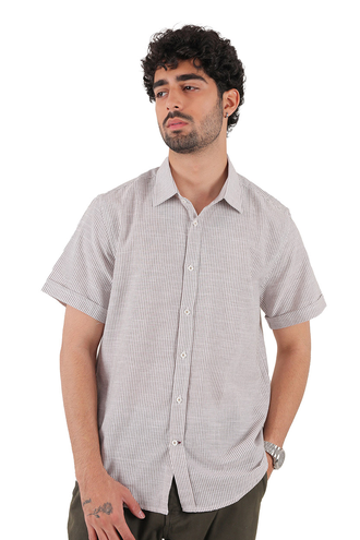 پیراهن آستین کوتاه مردانه مدل رگولار - 