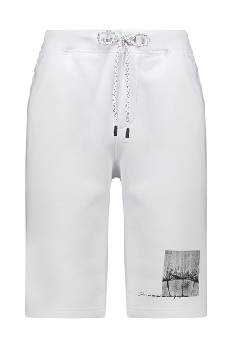 شلوارک دورس مردانه رنگ سفید - 