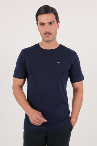 تیشرت آستین کوتاه یقه گرد مردانه - 