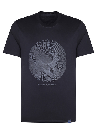 تیشرت آستین کوتاه چاپدار مردانه - 