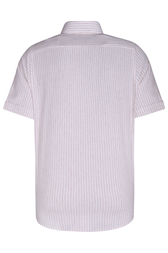 پیراهن آستین کوتاه مردانه کلاسیک طرح راه راه - 