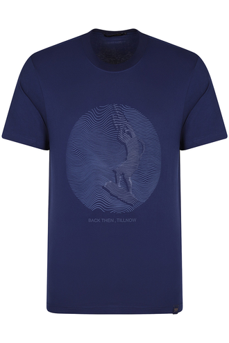 تیشرت آستین کوتاه چاپدار مردانه - 