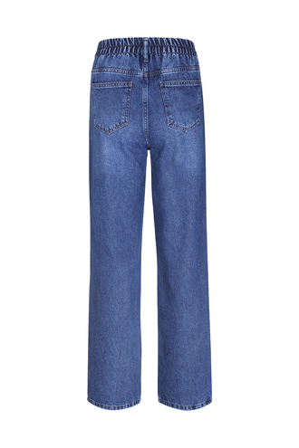 شلوار جین زنانه نیم بگ - 