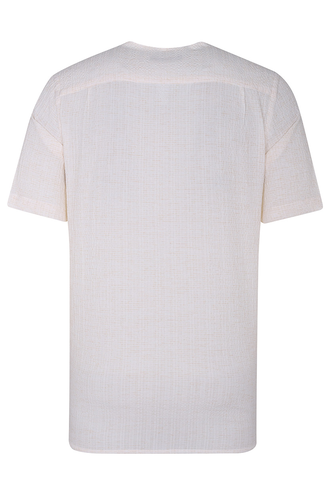 پیراهن آستین کوتاه یقه گرد مردانه - 