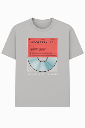 تیشرت آستین کوتاه یقه گرد چاپدار - 