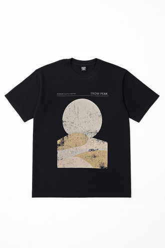 تیشرت آستین کوتاه یقه گرد چاپدار - 