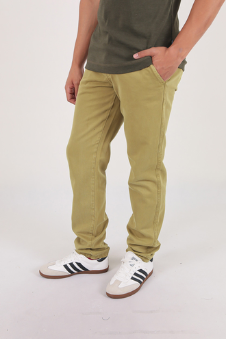 شلوار کتان مردانه مدل راسته پشت کمر کشدار - 