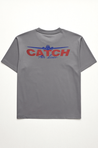 تیشرت آستین کوتاه یقه گرد چاپدار - 