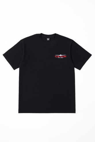 تیشرت آستین کوتاه یقه گرد چاپدار - 