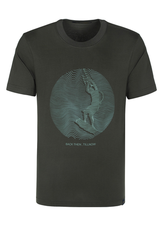 تیشرت آستین کوتاه چاپدار مردانه - 