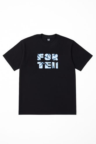 تیشرت آستین کوتاه یقه گرد چاپدار - 