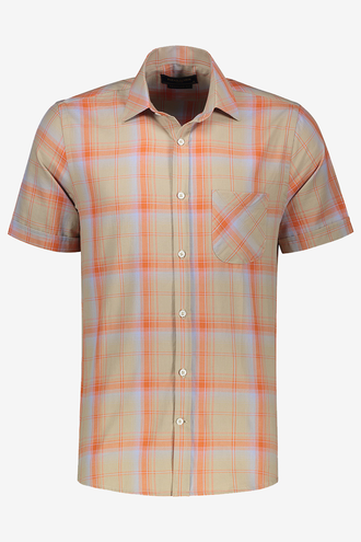 پیراهن آستین کوتاه مردانه نخی - 