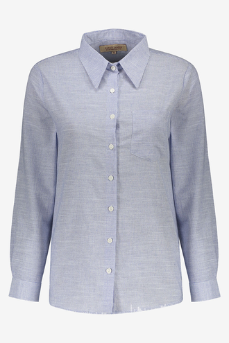 شومیز آستین بلند یقه دار زنانه - 