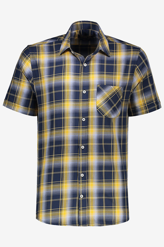 پیراهن آستین کوتاه مردانه نخی - 