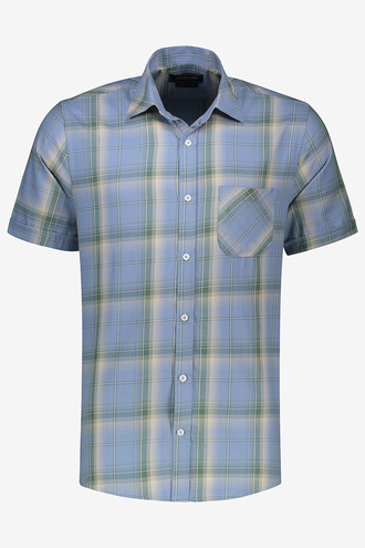 پیراهن آستین کوتاه مردانه نخی - 