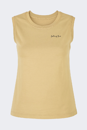 تاپ بیسیک بدون آستین زنانه - 