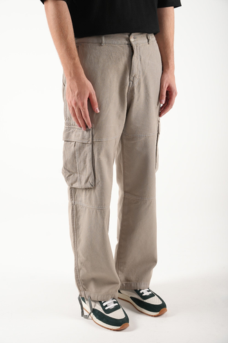 شلوار کتان شش جیب مردانه - 