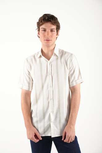 پیراهن آستین کوتاه مردانه - 