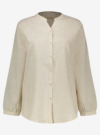 شومیز آستین بلند یقه ایستاده زنانه - 