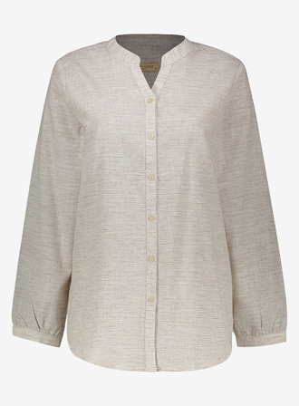 شومیز آستین بلند یقه ایستاده زنانه - 