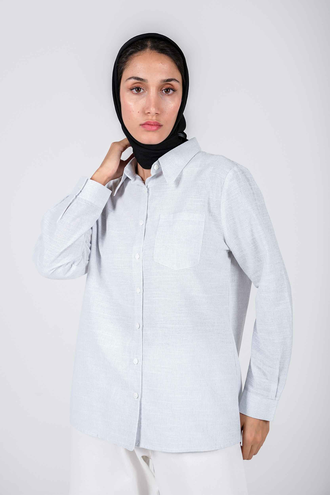 شومیز آستین بلند یقه دار زنانه - 