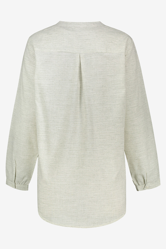 شومیز آستین بلند یقه ایستاده زنانه - 