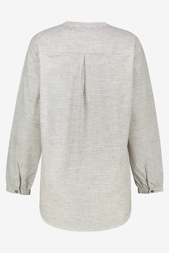 شومیز آستین بلند یقه ایستاده زنانه - 