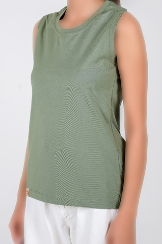 تاپ بیسیک بدون آستین زنانه - 