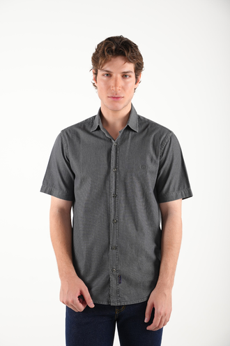 پیراهن آستین کوتاه جین مردانه - 