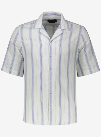 پیراهن آستین کوتاه مردانه یقه انگلیسی - 