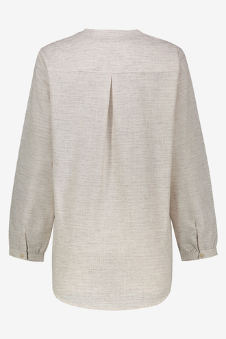 شومیز آستین بلند یقه ایستاده زنانه - 