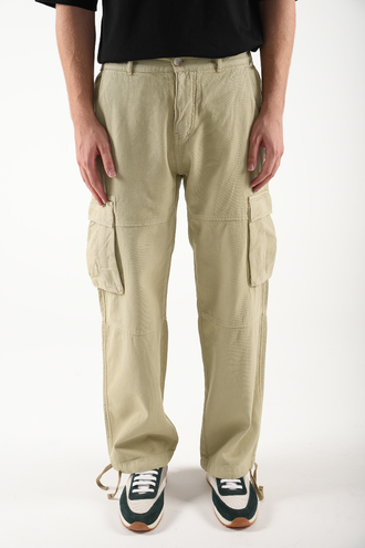 شلوار کتان شش جیب مردانه - 