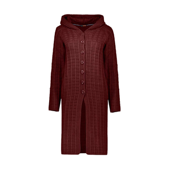 مانتو بافت کلاهدار زنانه - 