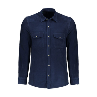 پیراهن آستین بلند مردانه مخمل - 