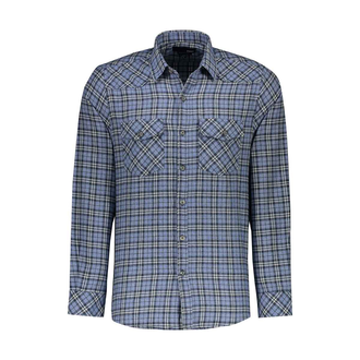 پیراهن پشمی مردانه آستین بلند رگولار - 