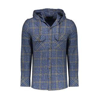 پیراهن آستین بلند مردانه کلاهدار - 