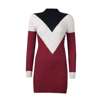 تونیک بافت یقه اسکی کوتاه زنانه - 