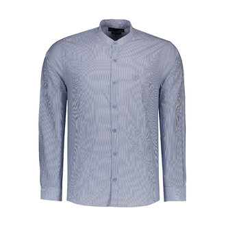 پیراهن آستین بلند مردانه یقه فرنچ - 