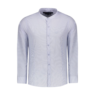 پیراهن آستین بلند مردانه یقه فرنچ - 